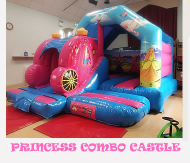 Princess Bouncy Combo Castle Hire