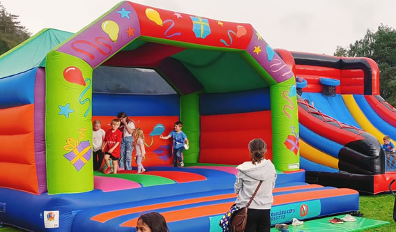 Children’s bouncy castle hire in Carmarthen, West Wales