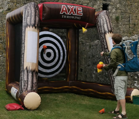 Inflatable Axe Throwing Hire Wales