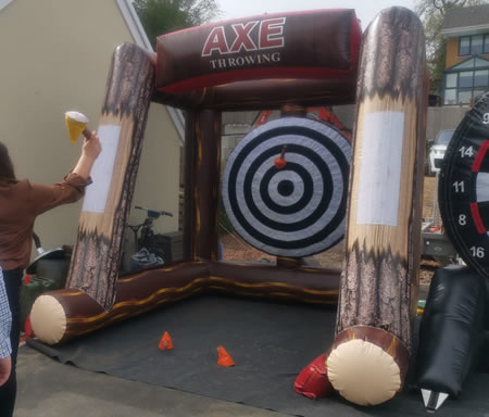 Inflatable Axe Throwing Hire Carmarthenshire