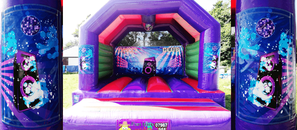 disco bouncy castle wales