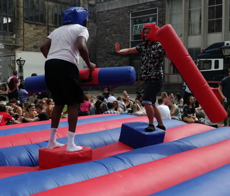 Inflatable Gladiator Duel Hire Wales