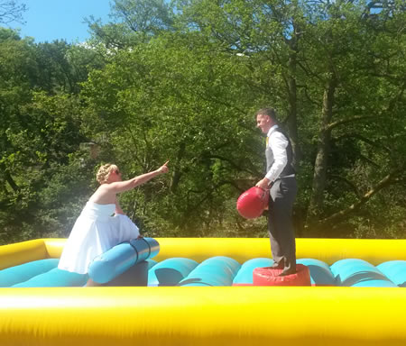 Inflatable Gladiator Duel Game Wales