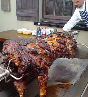 Hog roast catering in Carmathenshire