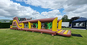 huge assault course hire wales