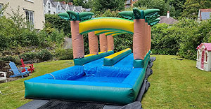 huge water slide hire wales