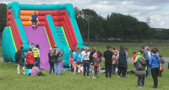 large event slide wales