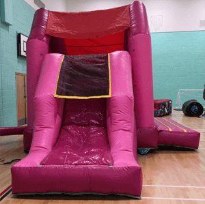 pink combo slide hire