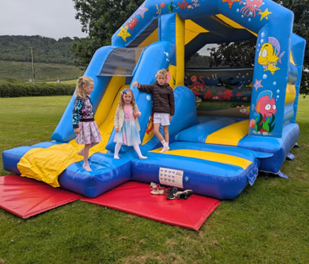 Sea Themed Bouncy Castle Interior