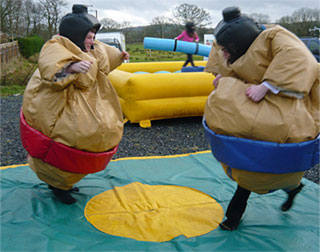 Sumo wrestling suit hire wales