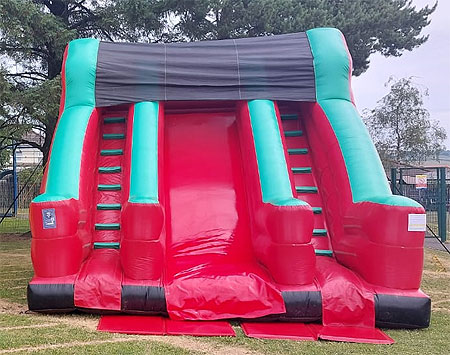 twin lane slide hire